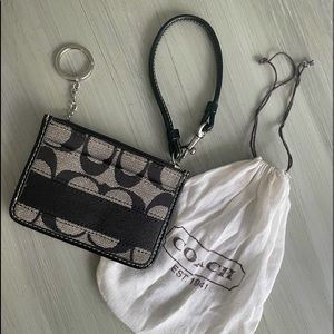 Coach Mini Id case/wristlet with dust bag